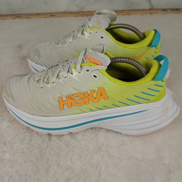 HOKA One Mens BONDI X WHITE  RUNNING SHOES  Size 10D - Picture 3 of 15